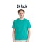 24 pack : Hanes Unisex BCI Cotton Midweight Classic Fit Crewneck Tee For Layering Outfits